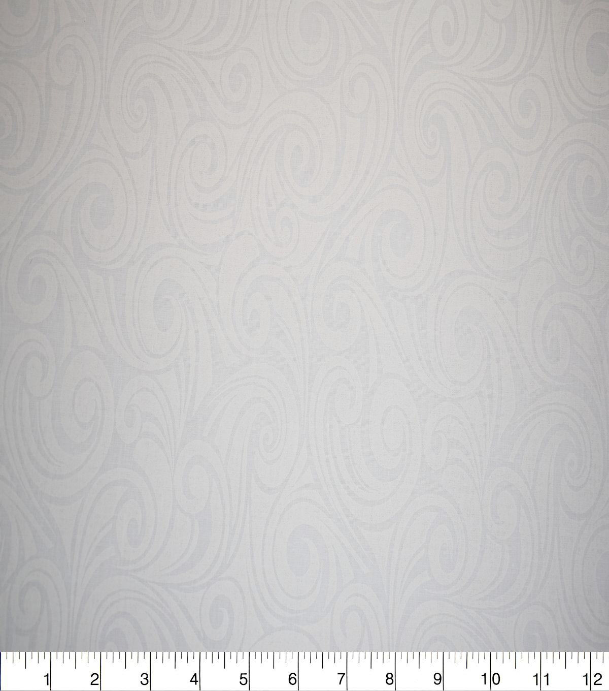 White Swirls Quilt Cotton Fabric by Quilter's Showcase