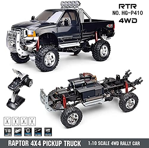 TOUCAN RC HOBBY US in Stock Hengguan 110 RC Hg Pickup Truck P410 4Wd Rally Racing Crawler Car 2.4G Radio Motor ES