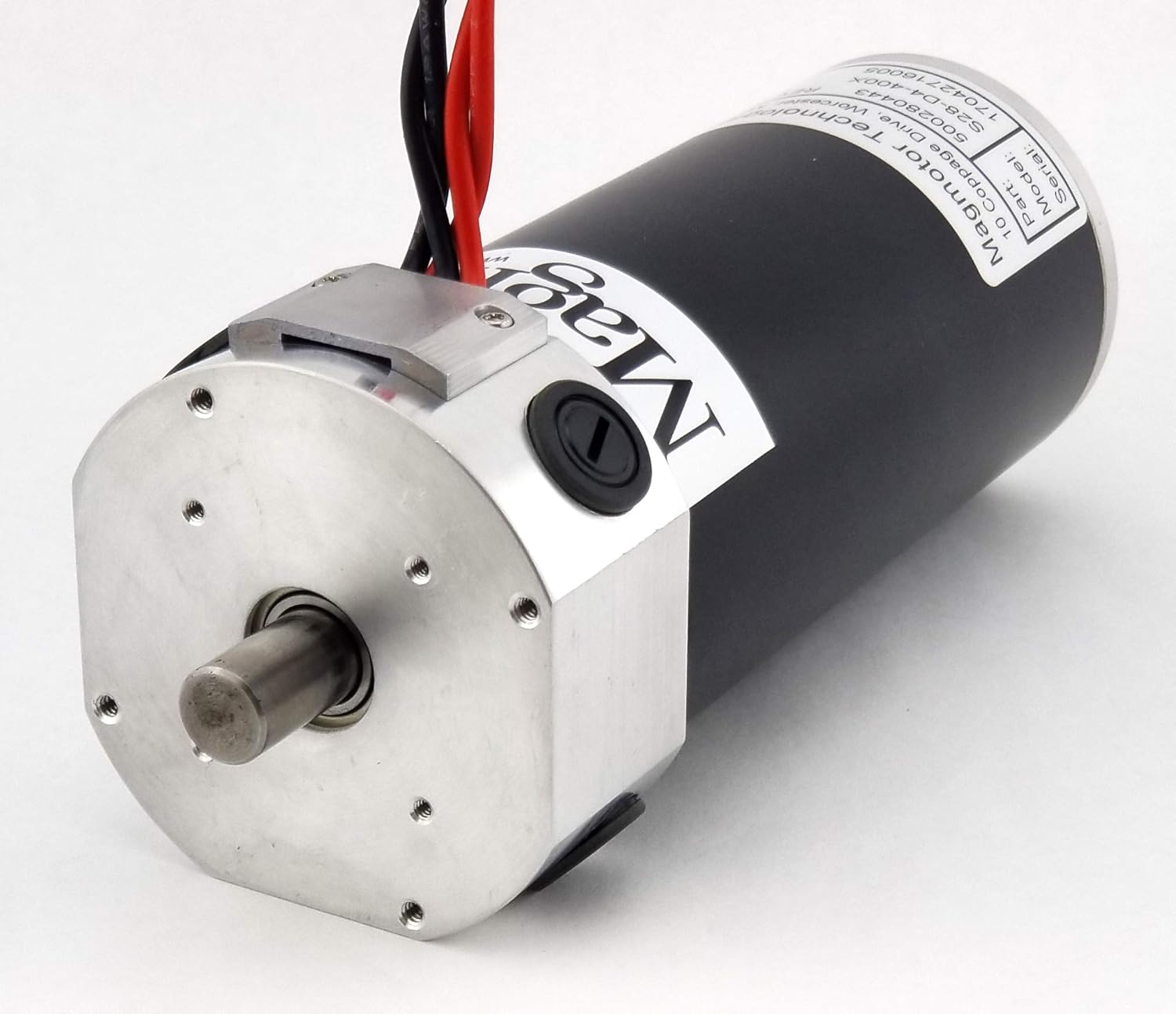Brushed Motor - Magmotor, S28-D4-400X, 500280443, Combat Motor, 24 VDC, 5000 RPM, Slim Design, Brushed DC Motor, DC Electric Motor