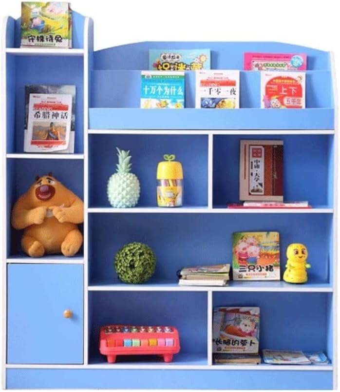 Tograt Bookshelf Bookshelves Bookcase Book Case Multilayer Bookshelf Floor Picture Book Household Simple Book Shelves Cabinet Primary School Bookcase with Cabinet Door Book Shelf Book Shelves
