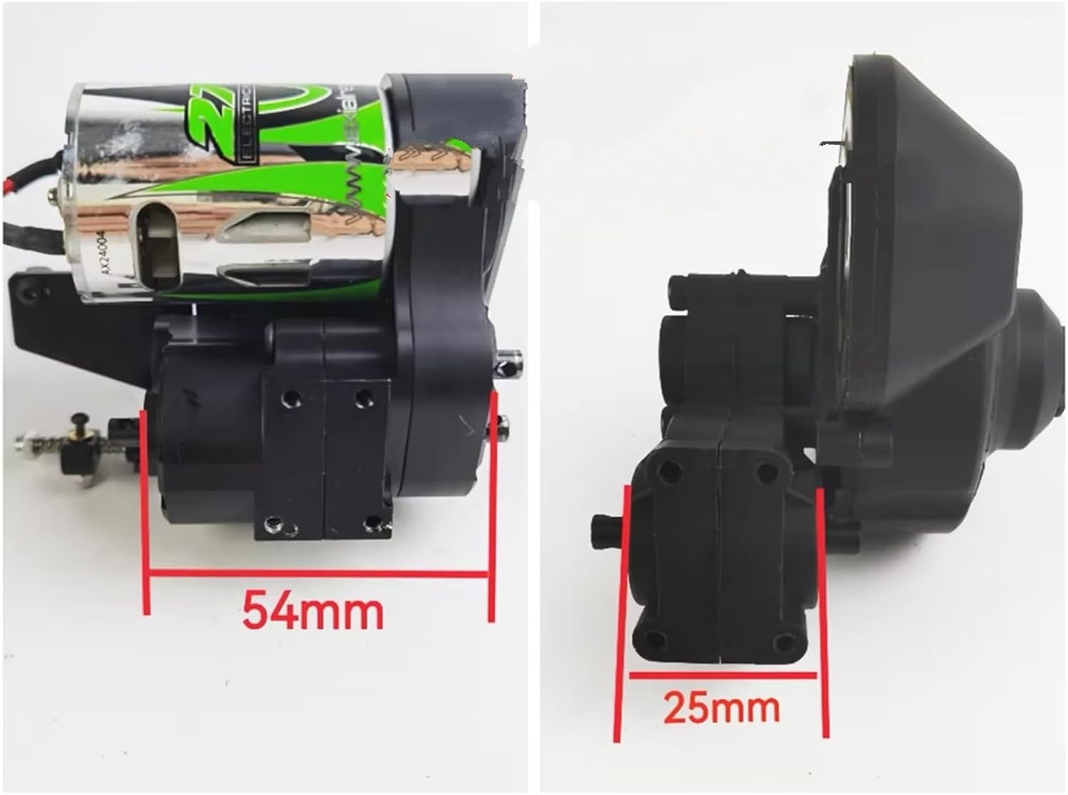 RC Gearboxes For Axial For SCX10 For Wrangler For Wraith 90048 1:10 Reverse Gearbox With Transmission Belt 2 Speeds RC Crawler Car Upgrade Parts