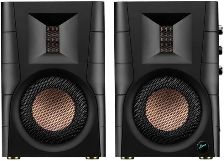 Speakers Powered Bookshelf Speaker 2.0 Active Bluetooth5. for TV Tweeter