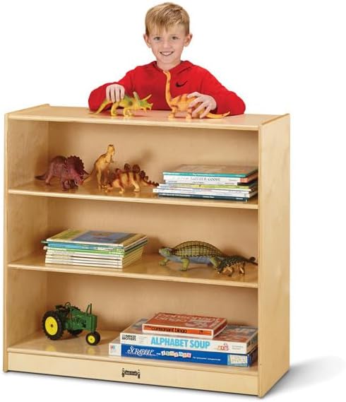 Jonti-Craft 5232JC Fixed Straight-Shelf Bookcase, 35
