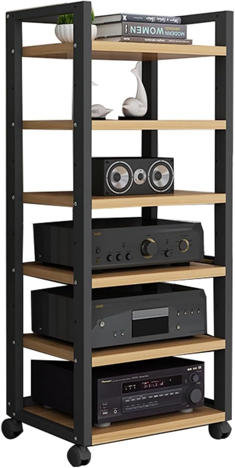 6-Tier AV Media Stand Corner Shelf