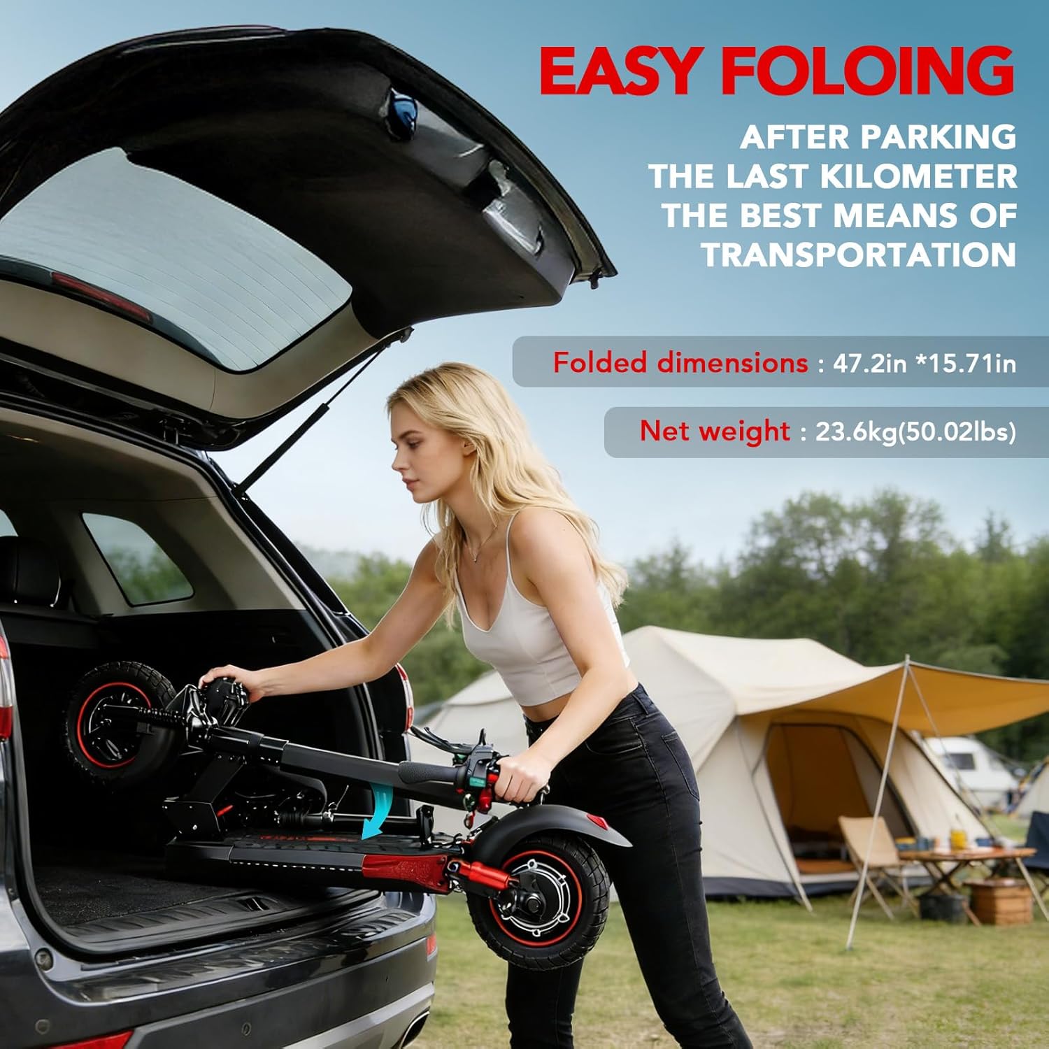 Electric Scooters 800W Motor, 28 MPH Top Speed, 20-28 Miles Range,10