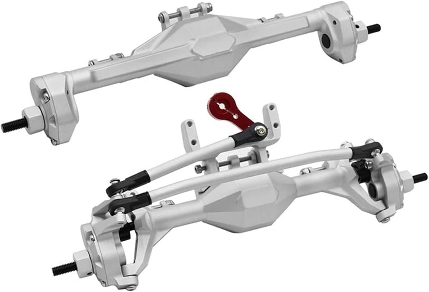 RC Vehicle Axles Compatible with Axial for SCX10 II 90046 for RGT Metal RC Car Axle Set Front and Rear Portal Axle for 1/10 RC Crawler Car Upgrade Parts(Color4)