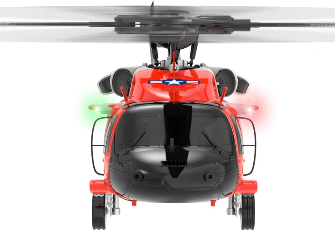 1/47 2.4G 6CH F09-S Brushless Direct Drive RC Helicopter Model for Teen and Adults, 6G/3D Stunthelicopter Model Aviation Toys with GPS and Camera (RTF Edition)