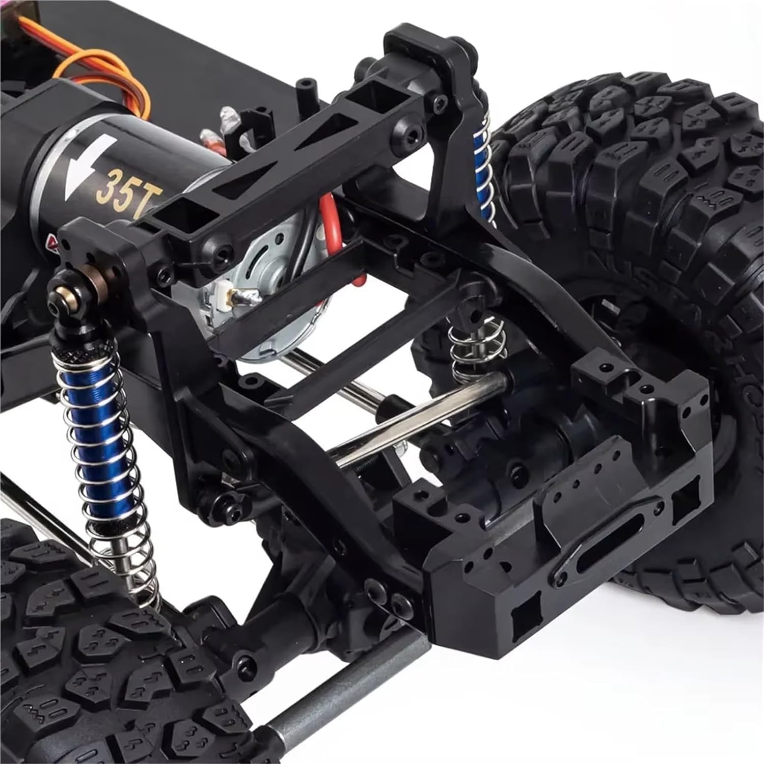 RC Crawlers Components For TRX4 1/10 Replacement 2-Speed Gearbox Frame Chassis With 550 35T Motor RC Crawler Car DIY Upgrade Kit Parts RC Car Accessories(Size 3)