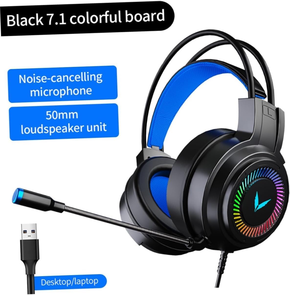 Earphone Computer Headset Laptop Headphones Stereo Corded Stereo Gaming Headset Soft Ear Pad Headphone Over Ear in-Ear Pads Travel