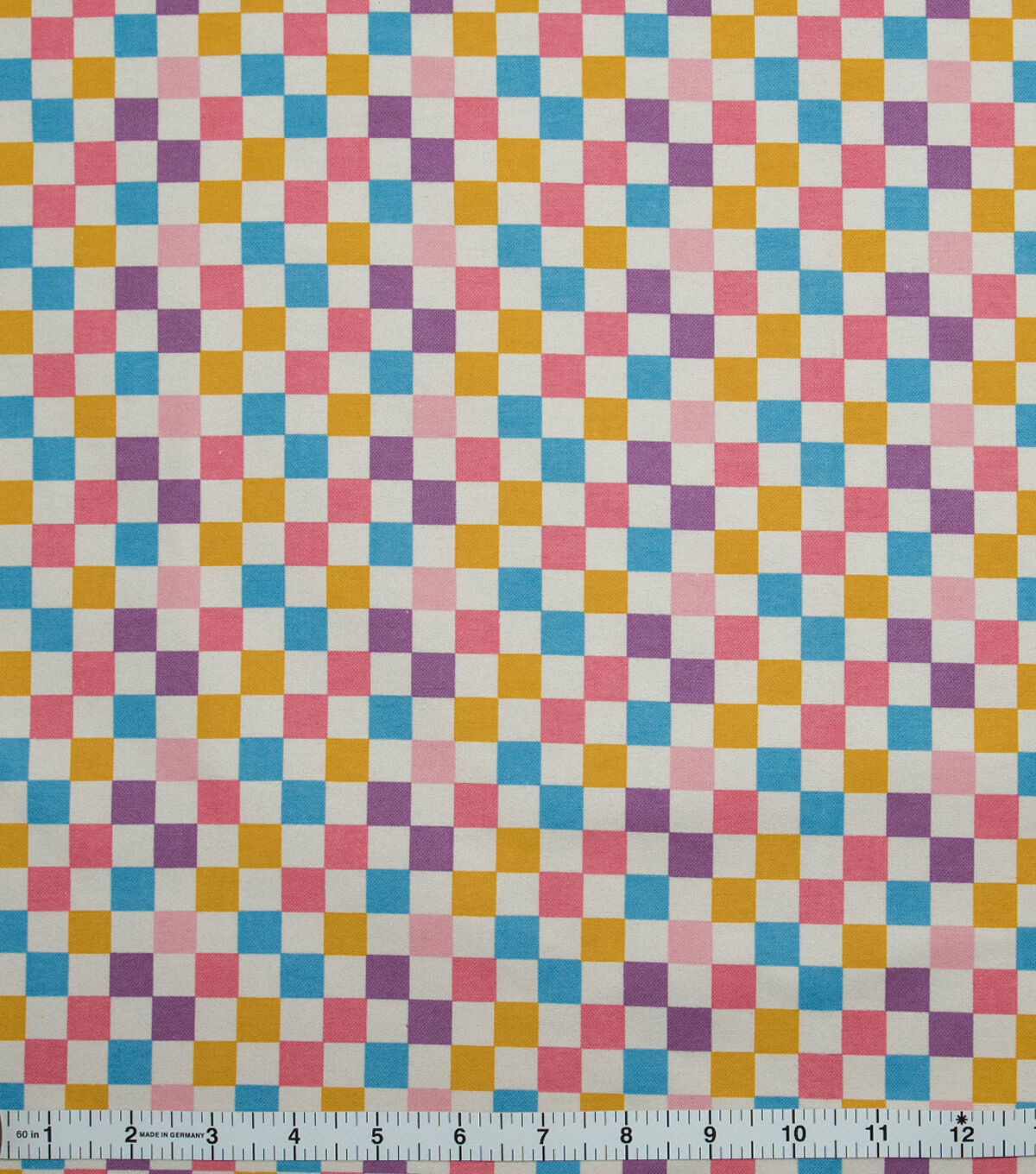 POP! Super Snuggle Checkerboard Multi Pink Flannel Fabric