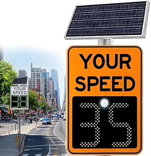 Solar Powered Radar Speed Limit Sign - 20