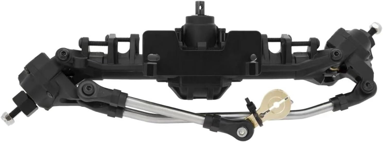 RC Car Accessories for Axial for SCX10 II 1/10 RC Crawler Car Upgrade Portal Axles Front Rear Axle with Steel Gears Metal Bearings Modified Parts(Black)