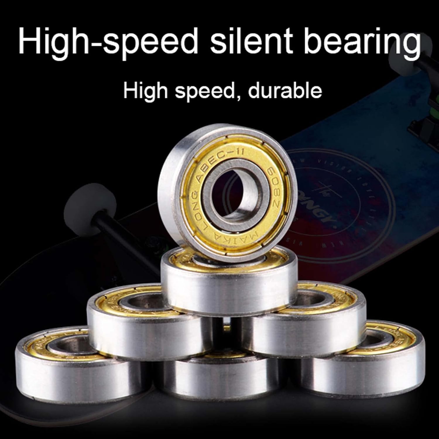 Standard Skateboard 7 Layers Maple Wooden 31''Complete Skateboards for Adults Beginners Teenager Kids Boys Girls, Support 280lbs