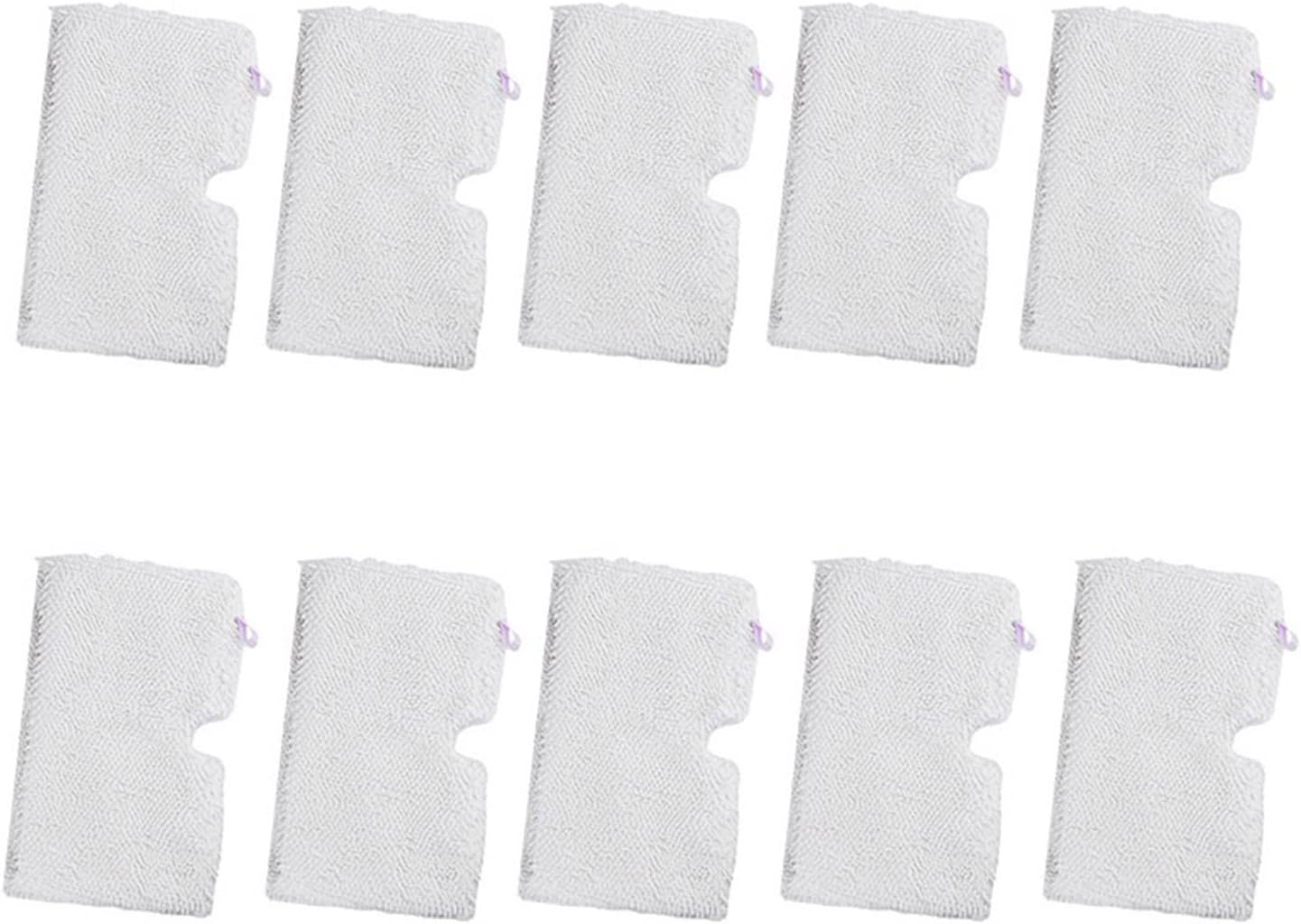 LANGshaw 10PCS Replacement Steam Cleaner Mop Pads Compatible for Karcher S3550/S3901/S3601/S3501 Series Steam Cleaner Parts Leisurely