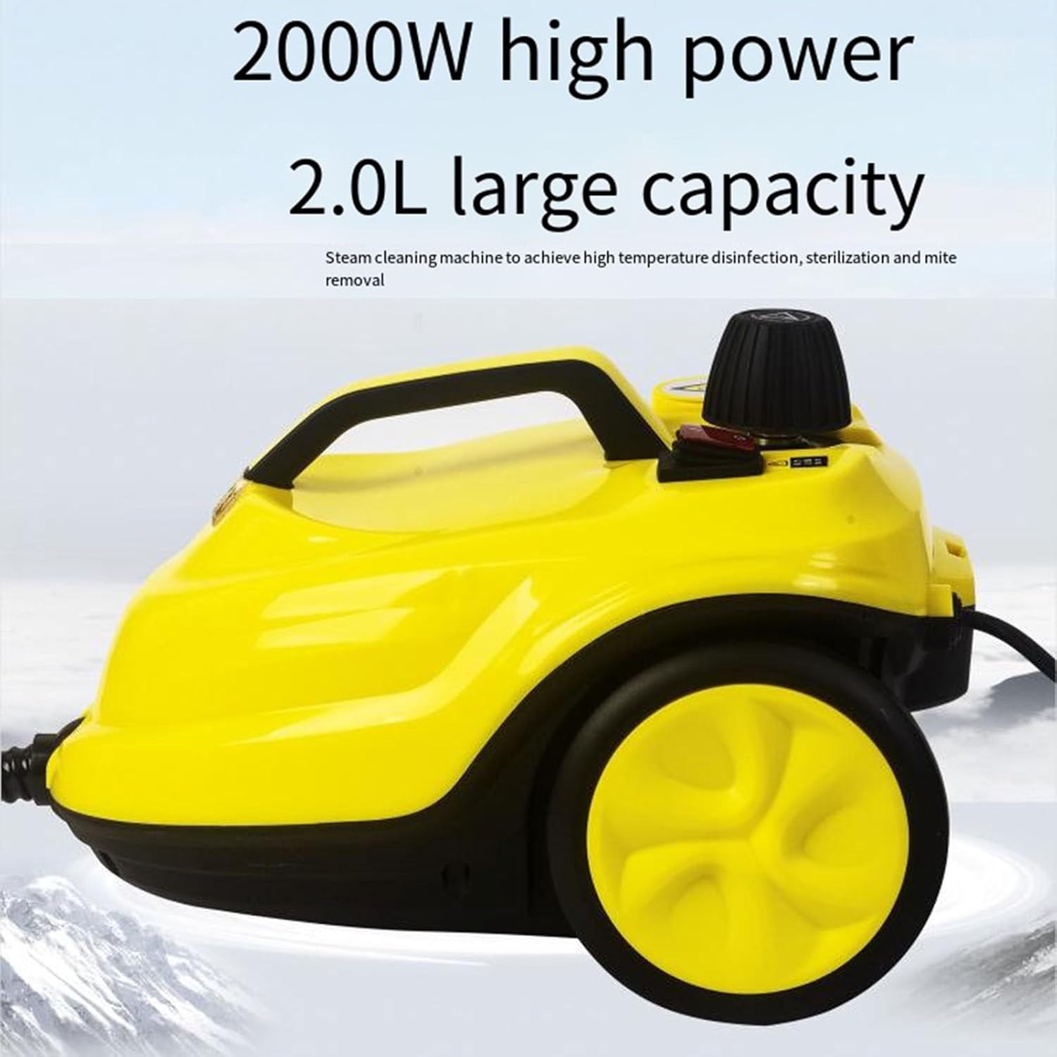 GAOQLX-RSDK Multifunctional Steam Cleaner 2000W 2L High Temperature Pressurized Car Cleaning Machine Household Cleaning Range Hood