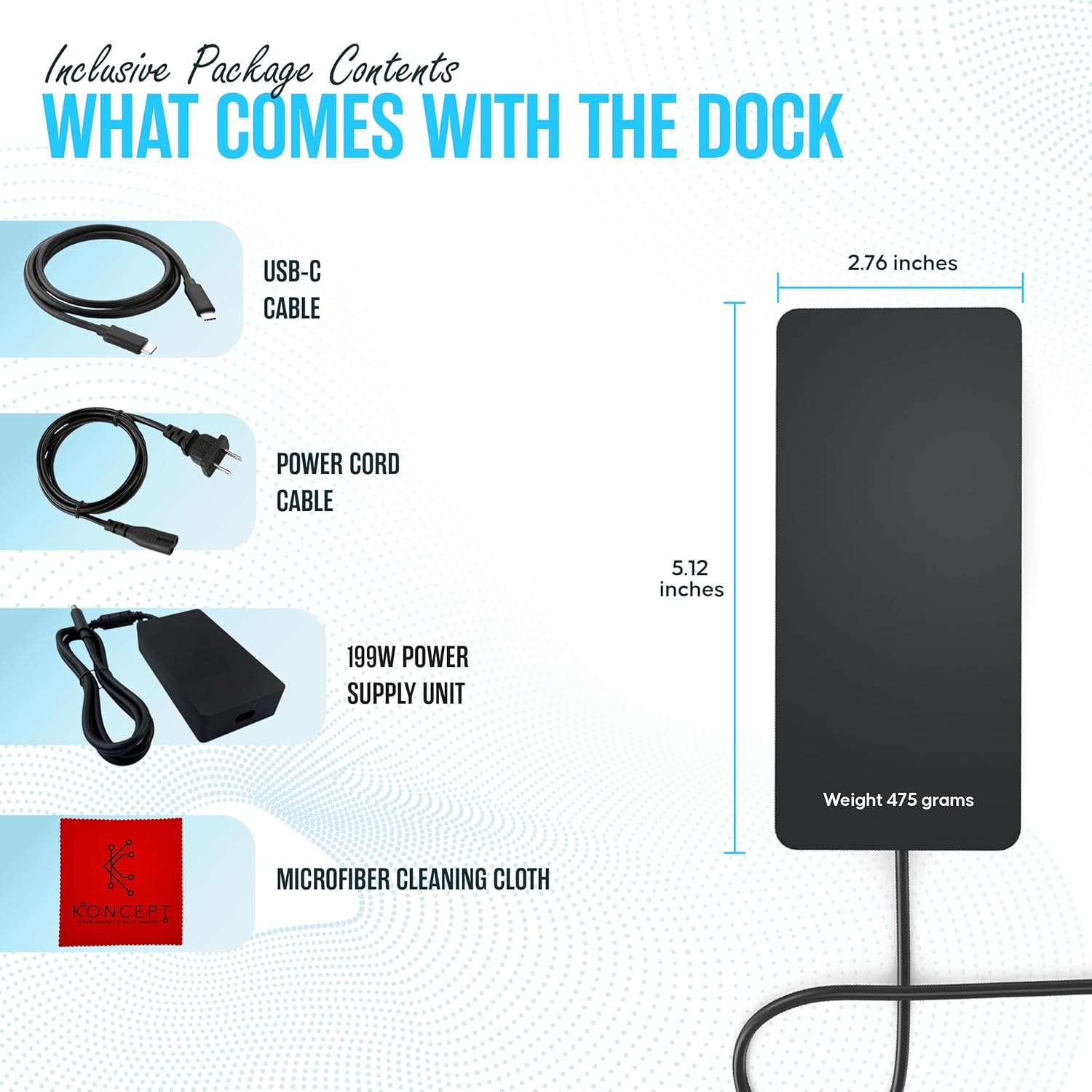 SVS-00001/1917 Microsoft Surface Dock 2 - Surface Pro Docking Station with USB-C to C Cable & 199W - Compatible with Surface Pro 4/5/6/7/8/9, Pro X, Pro 10 Surface Book 2/3, Surface Go 2/3/4