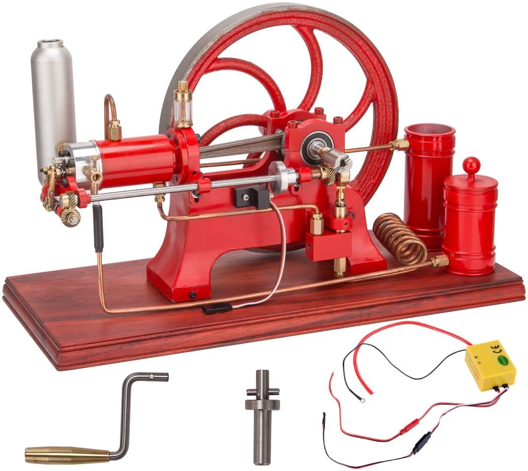Retrol Engine Model, Ancient Four-Stroke Water-Cooled Stationary Horizontal Mill Internal Combustion Engine Model (Finished Version)