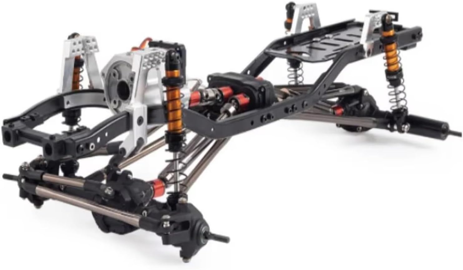 RC Car Accessories Compatible with Axial for SCX10 1/10 RC Car Upgrade Part Replacement Accessories Aluminum Alloy Car Frame for Chassis Frame