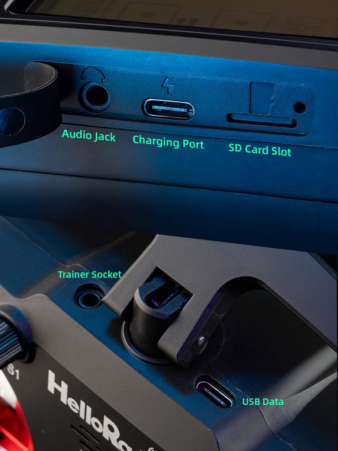 V14MAX FPV RC Radio Controller, Professional Remote Transmitter with OLCD Display, for RC Drones and Aircraft elrs fpv controller drone rc radio transmitter remote control (YELLOW)