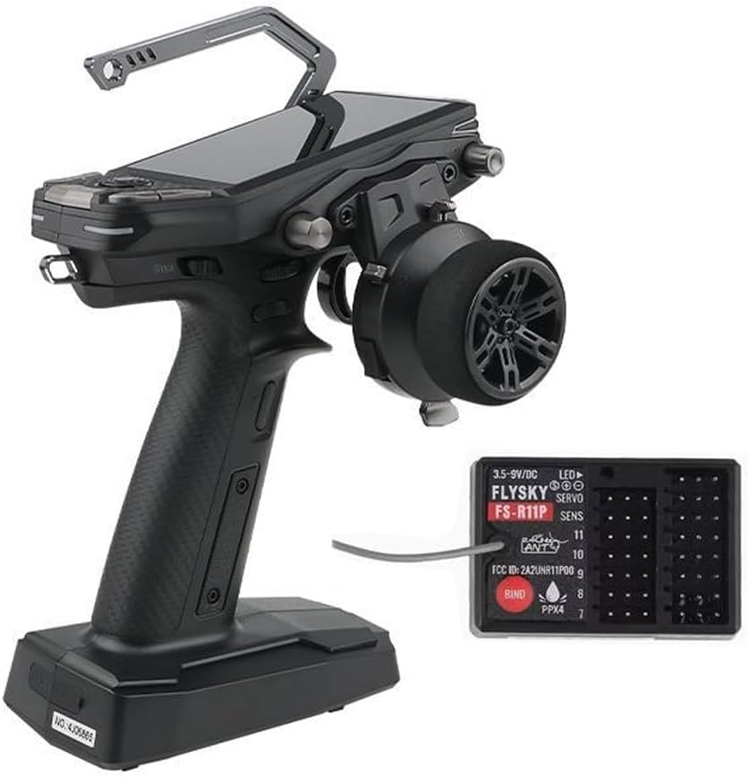 GoolRC Flysky FS-G11P 2.4GHz 11CH Radio Transmitter with FS-R11P Receiver, 3.5 Inch IPS Screen Dual Antenna Remote Controller with Receiver for RC Car Boat