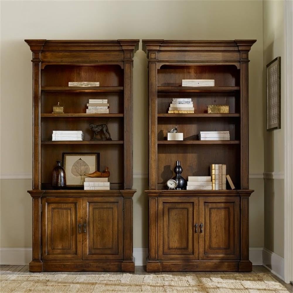 Hooker Furniture Archivist 4 Shelf Bookcase in Pecan