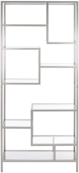 Safavieh Home Collection Ramie Silver 9-Shelf Etagere Bookcase