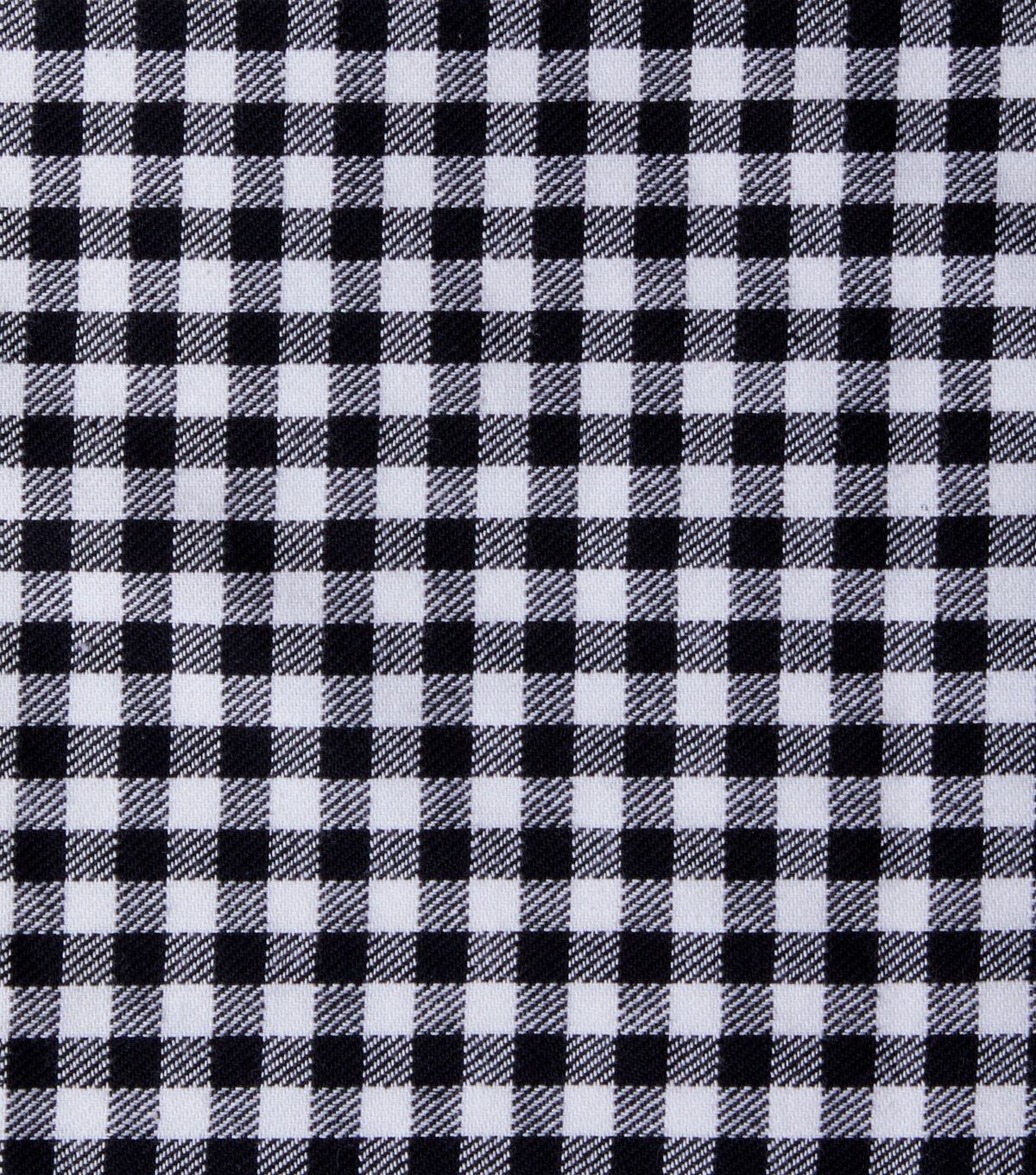 Eddie Bauer Black Gingham Check Yarn Dyed Cotton Fabric