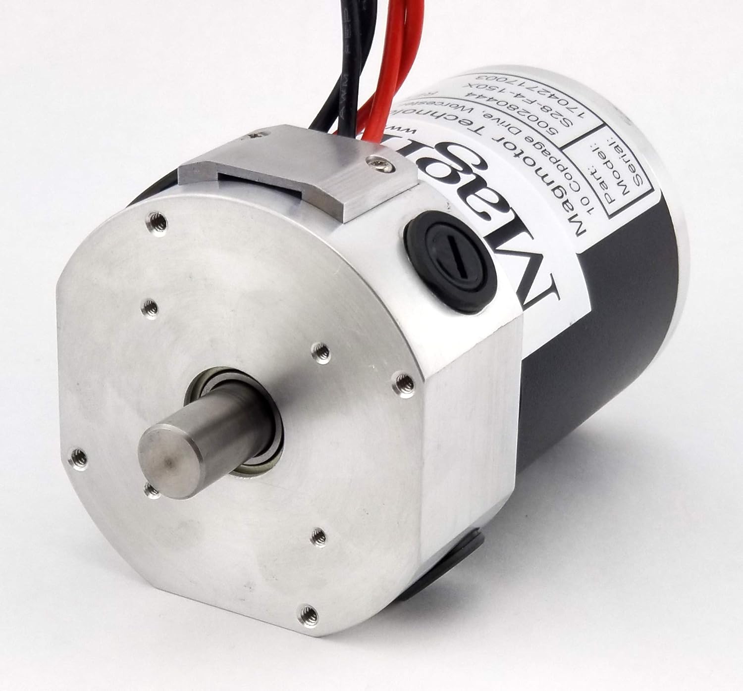 Brushed Motor - Magmotor, S28-F4-150X, 500280444, Combat Motor, 24 VDC, 6100 RPM, Slim Design, Brushed DC Motor, DC Electric Motor