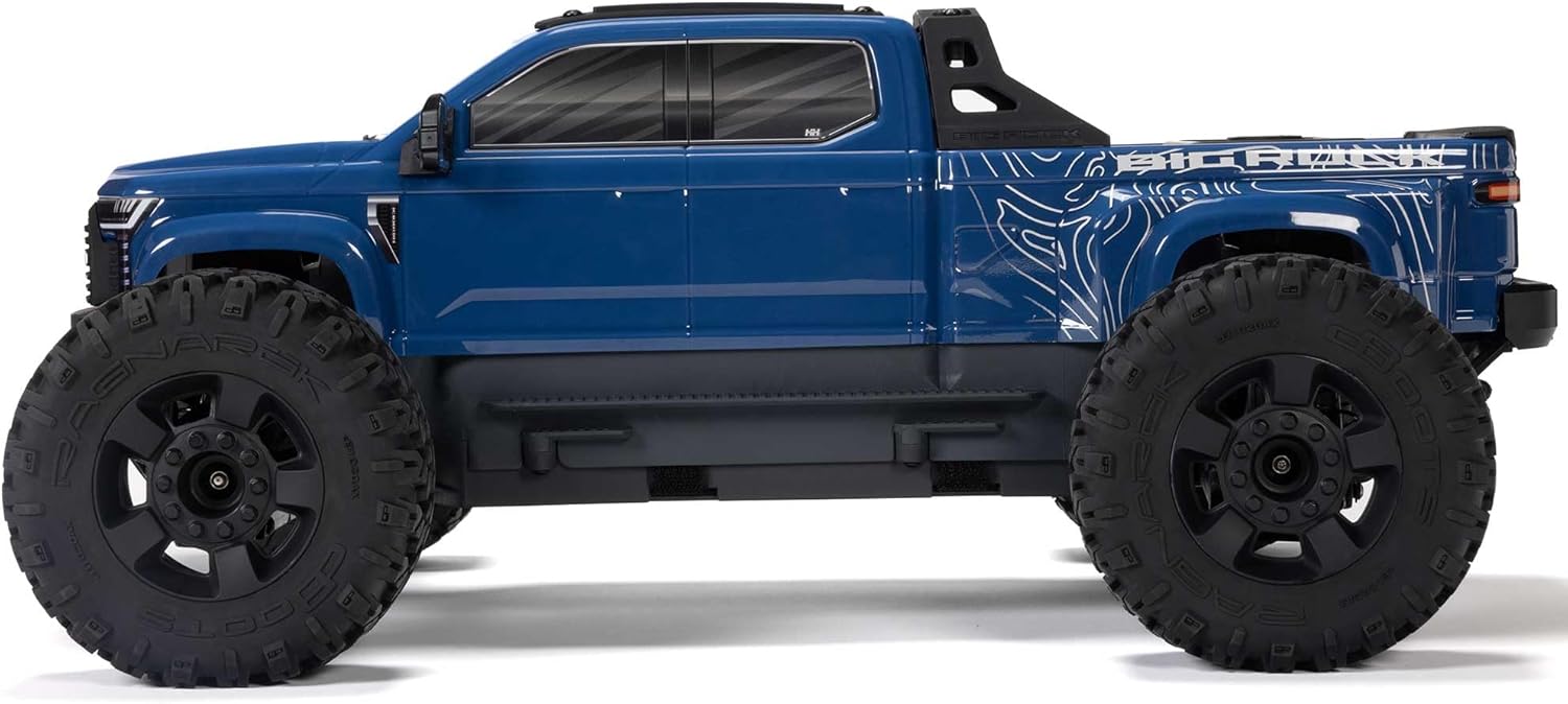 ARRMA RC Truck 1/10 Big Rock 4X4 223S BLX BRUSHLESS Street Truck RTR (Batteries and Charger Not Included) with DSC, (Blue), ARA4312V4T3