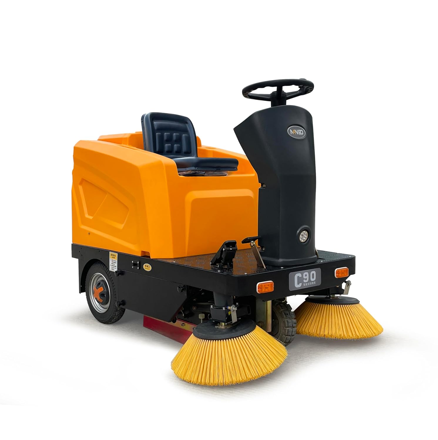 Industrial Commercial Ride On Floor Sweeper for Warehouse, Factory,Street,School,107000 Sqft/h Efficiency
