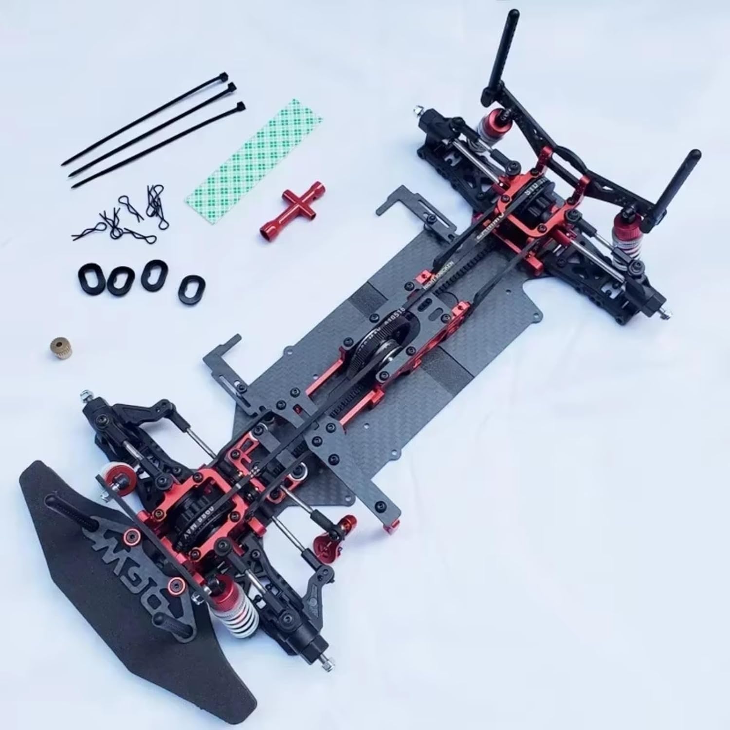 RC Car Frame Parts For 1/10 Body Frame 260mm Wheelbase 4WD RC Car On-Road For Racing Tracked Vehicles Parts Accessories Upgrades Replacement And Repair