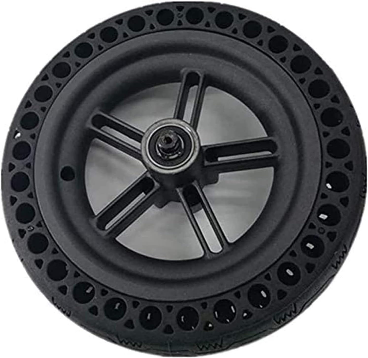 Electric Scooter Tires 8.5 Inch 8 1/2x2 Explosion-Proof Wheel Including Disc Brake Pads Suitable for Mijia M365 Electric Scooter Honeycomb Tire Rubber Tire Replacement Wheels