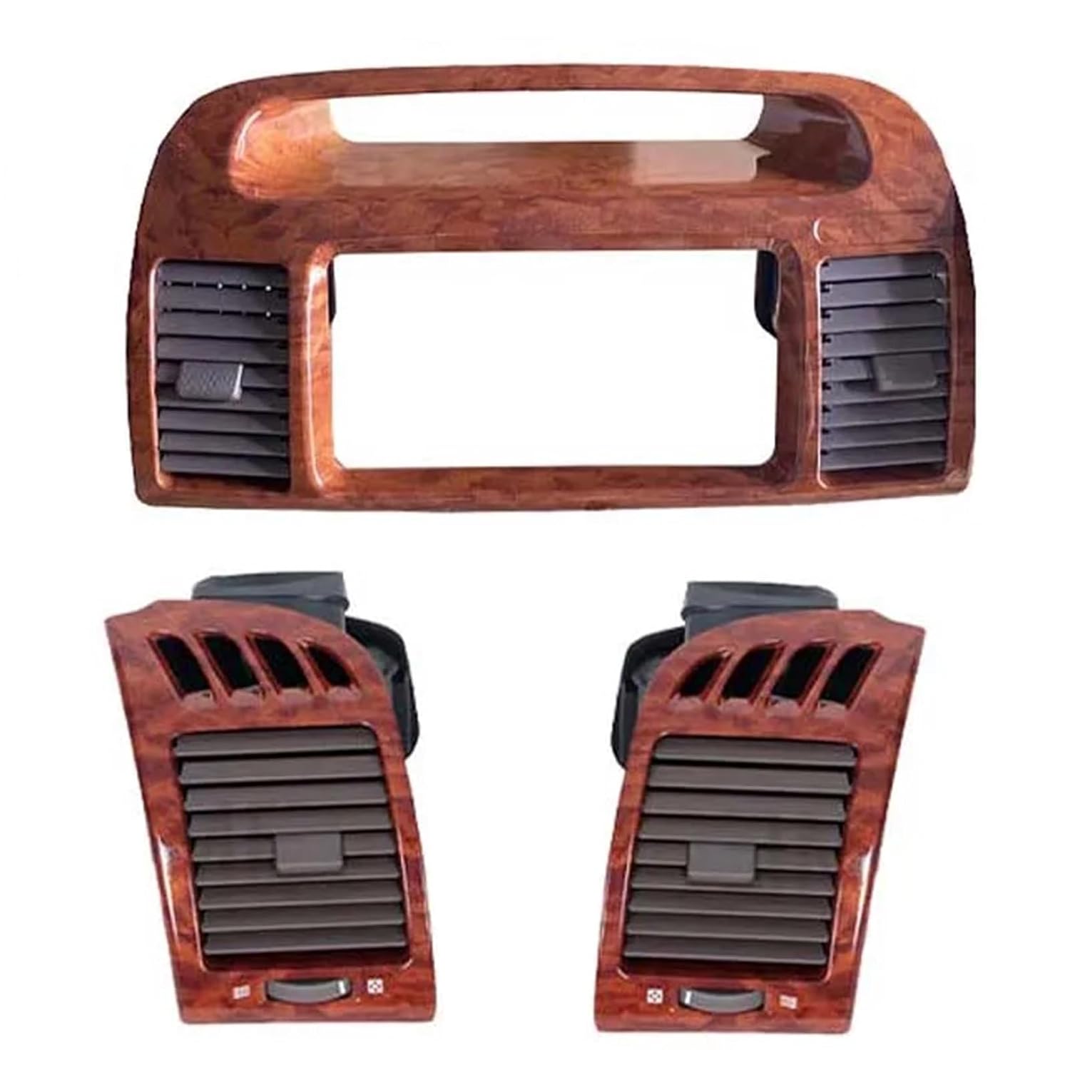 Air Vent Outlet Compatible with Toyota Camry 5 2002 2003 2004 2005 2006 Fascia Auto Stereo Panel Mounting CD DVD Radio Dashboard(Brown)