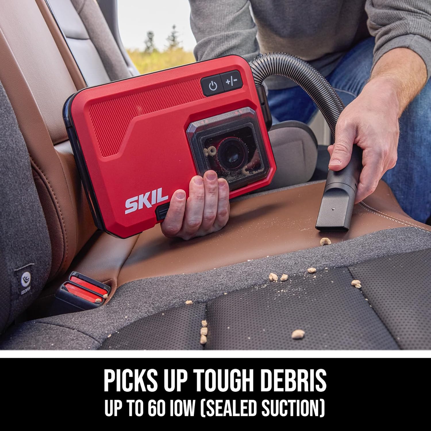 SKIL Brushless Slim Vacuum 20V Kit Including 2.0Ah Battery and USB-C Charger-VA1200D-10