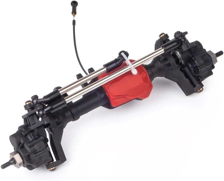 DIY Nylon Portal Axle Differential Lock Kit Compatible with 1/10 Scale RC Crawler Chassis(Front and Rear)