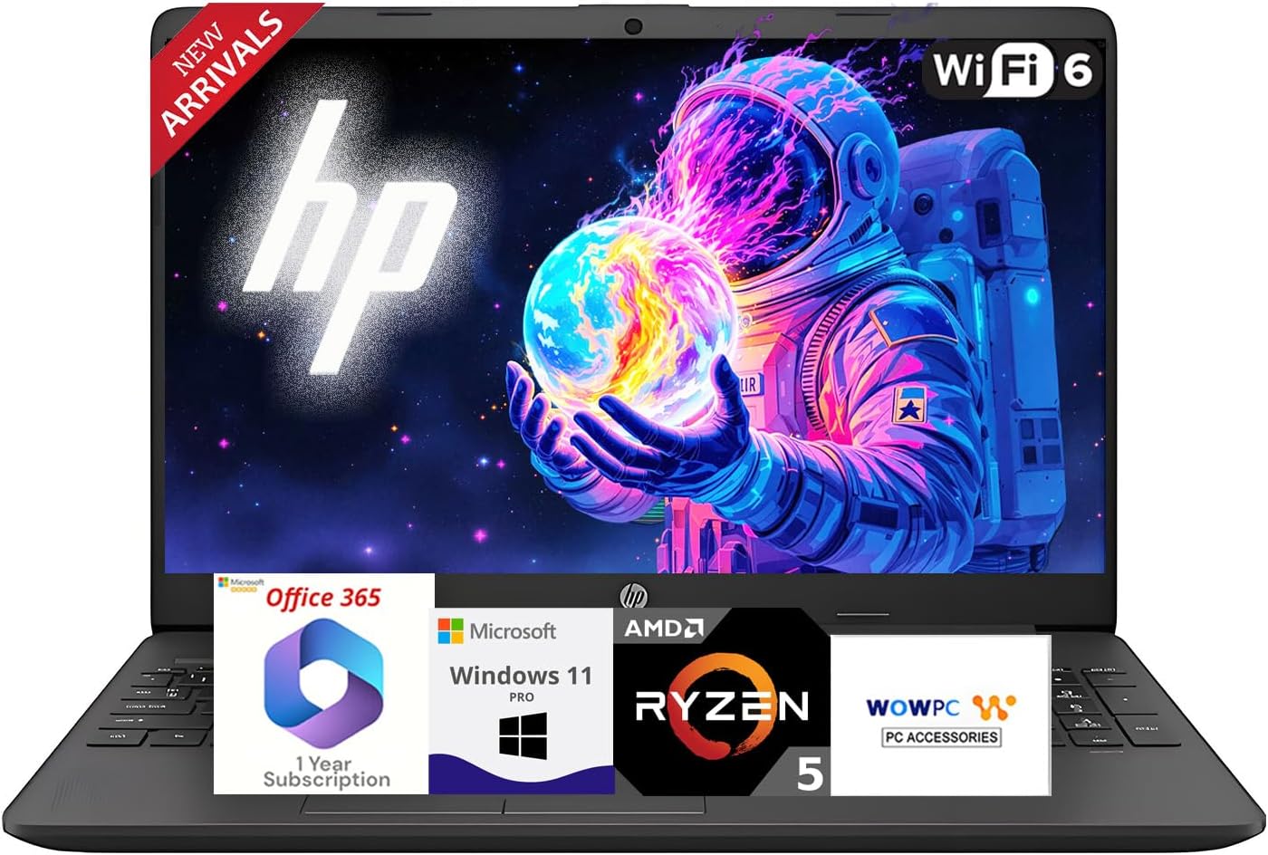HP 2025 Latest Laptop for Work & Home, AMD Ryzen 5 5500U Powerful Processor (Outperforms i7-1165G7), 15.6