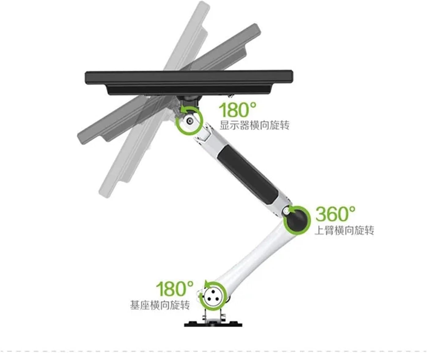 DL-FE160W-L Aluminum Alloy 360° Full Motion 15-27 inch LCD TV Wall Mount Monitor Stand Monitor arms 85 up and Down