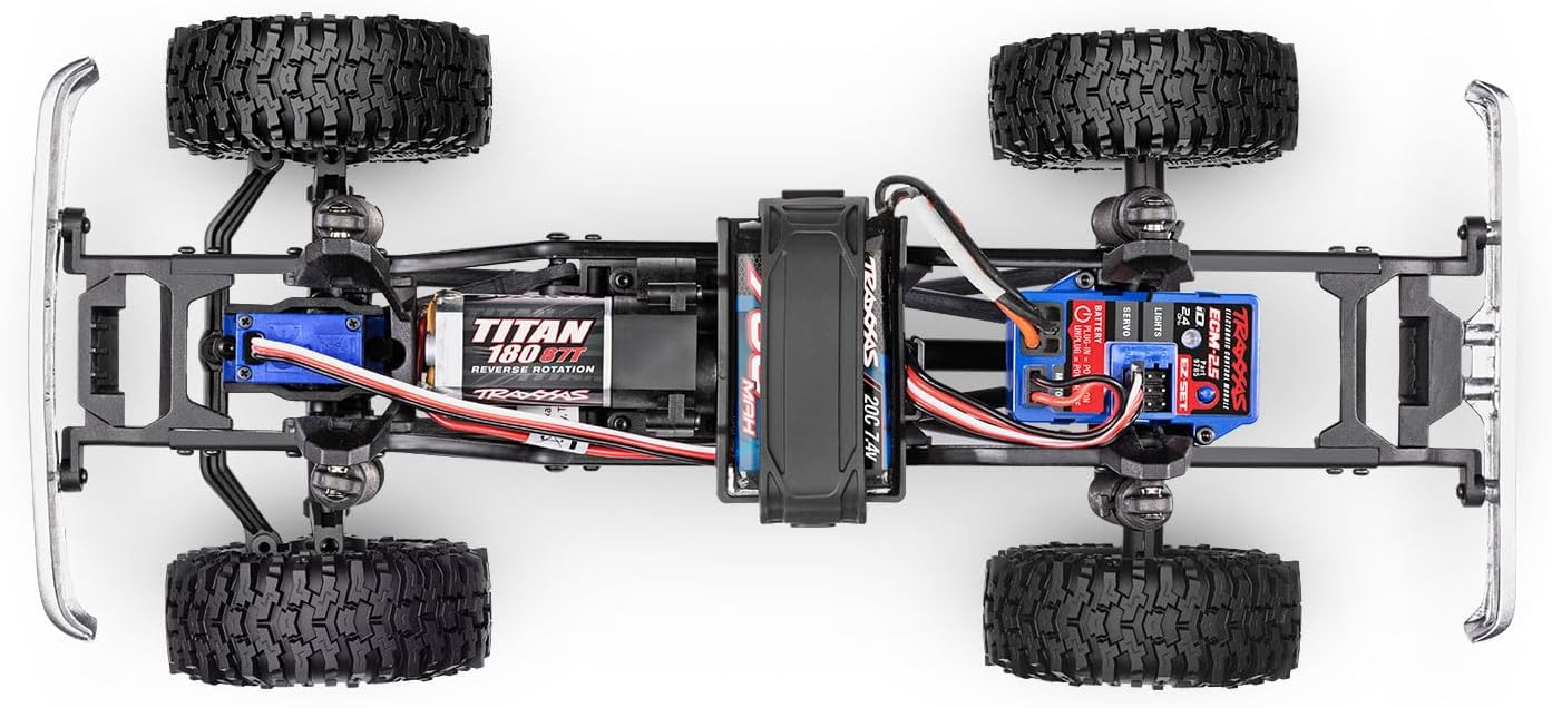 Traxxas 97064-1-BLK - TRX-4M Chevy K10 High Trail 1/18 4X4 Crawler RTR, Black