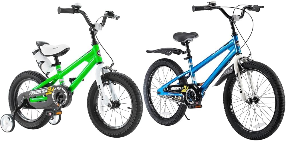 RoyalBaby Freestyle Kids Bike 12 14 16 18 Inch Bicycle for Boys Girls Ages 3-10 Years, Multiple Color Options