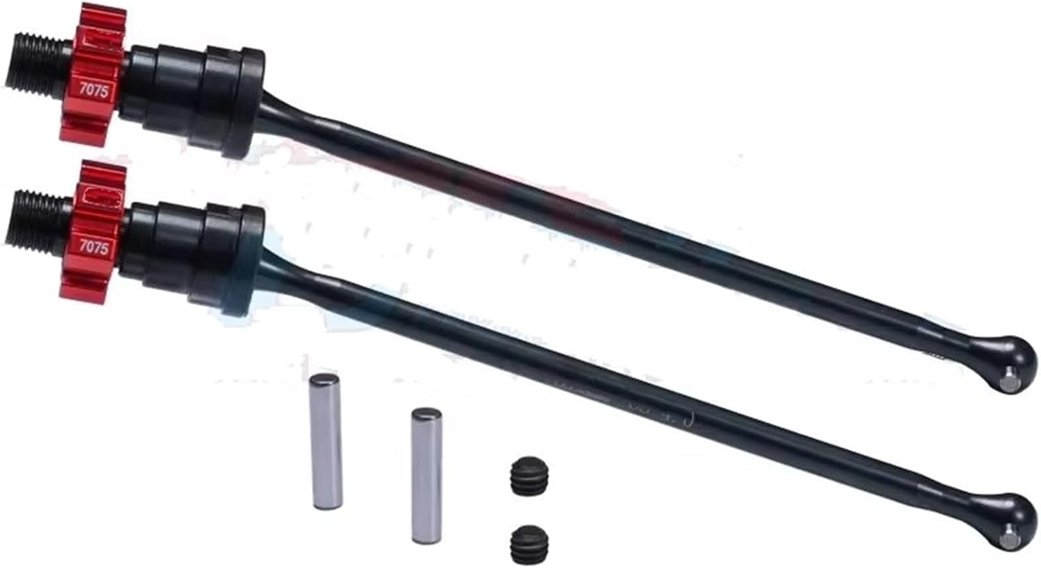 RC Car Transmission Shaft for Traxxas 1/5 for X-Maxx 8S for Monster Truck 77086-4 77097-4 Front Rear Drive Shaft 7075 Alloy Hex 7750X#7768#7756# Transmission Shaft RC Car Parts(Red)