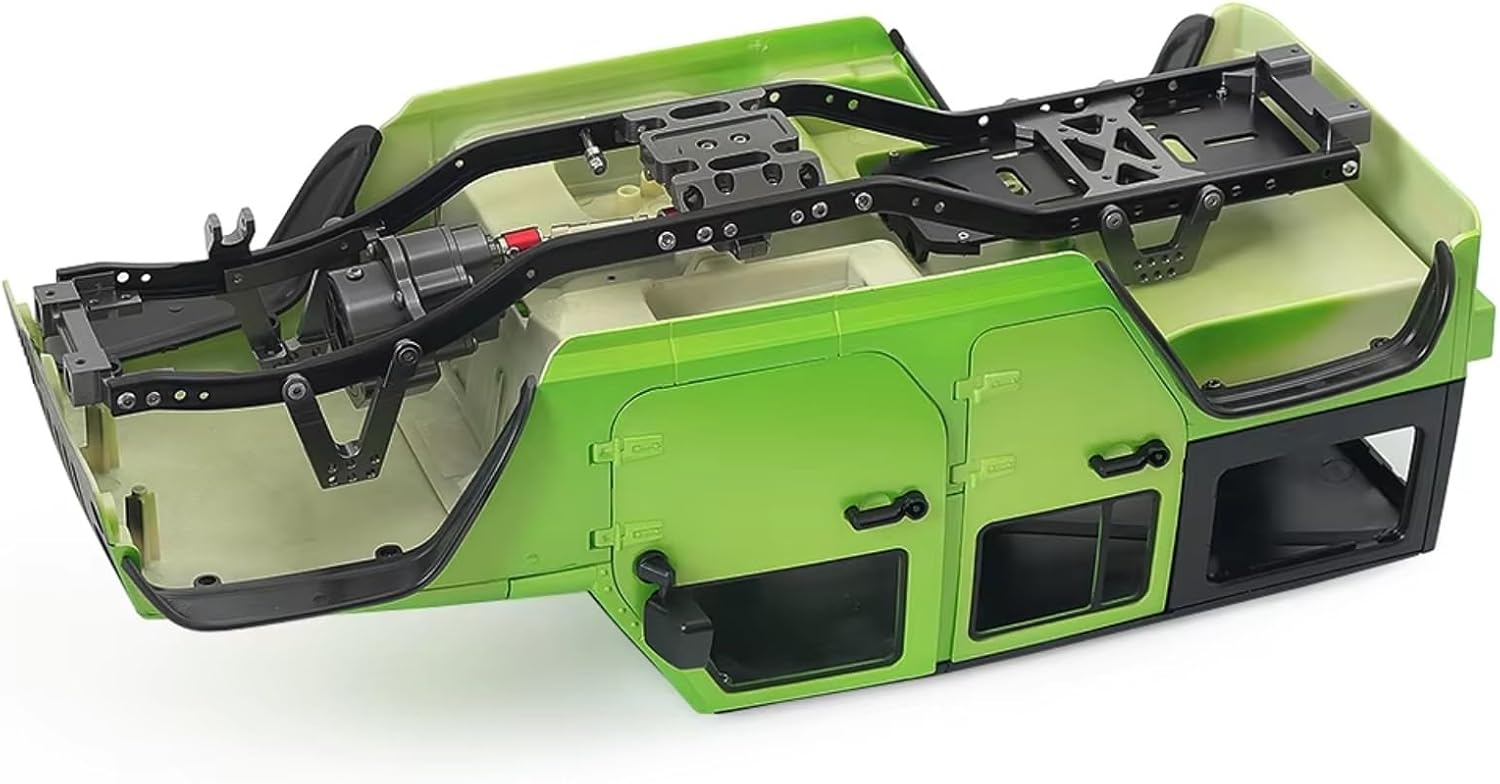 Rc Parts For Axial For SCX10 For SCX10 II 1/10 RC Crawler Car Front Motor Transmission Prefixal Gearbox Transfer Case Upgrade Parts(Silver)