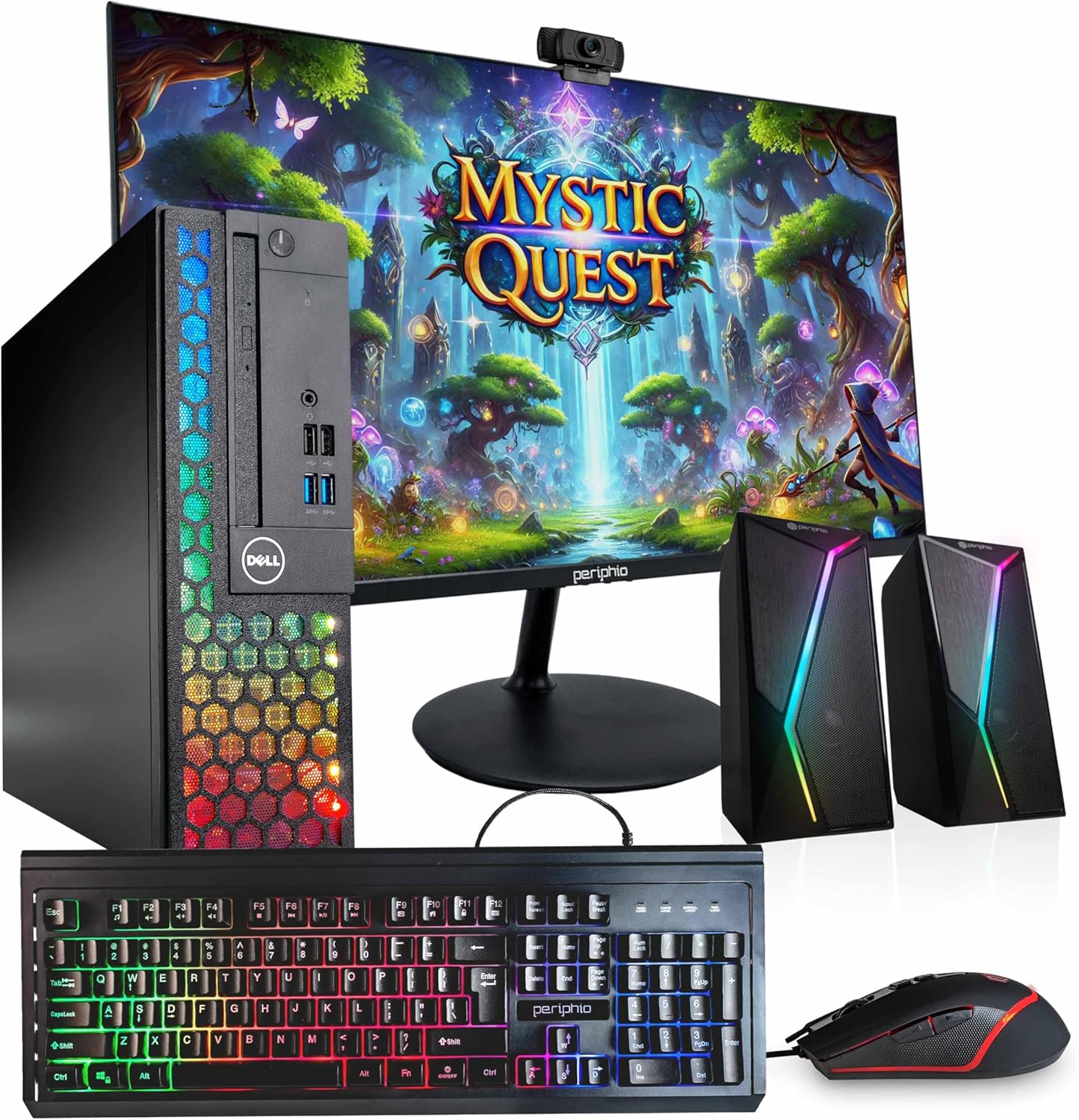 Dell Optiplex 3060 (RGB) Desktop Computer | Hexa Core Intel i5 (3.2) | 16GB DDR4 RAM | 1TB SSD | 24