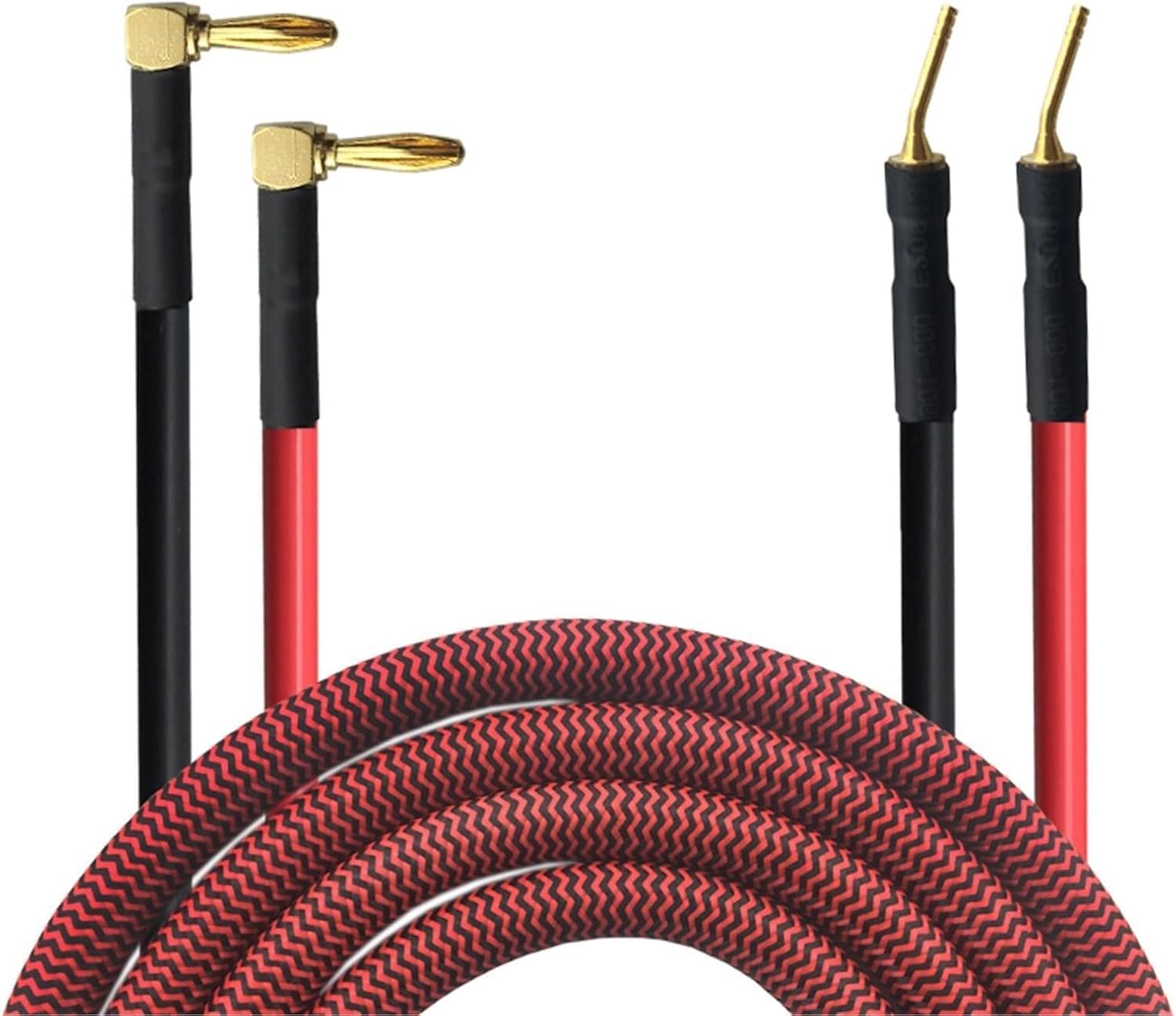 CHMIFTNX Banana Speaker Cable Multimedia Home Theater Amplifier DVD Audio Cable Gold Plated OFC 2.0-2.0 2.0-2Y 2.0-2B 1m 2m 3m(2 B Angle - 2 2.0