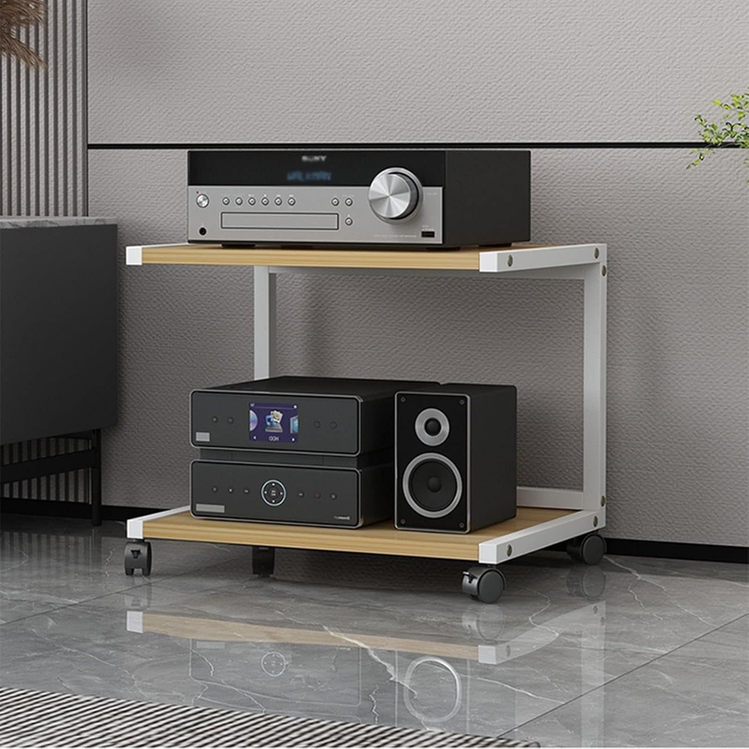 2-Tier Media Storage Cabinet