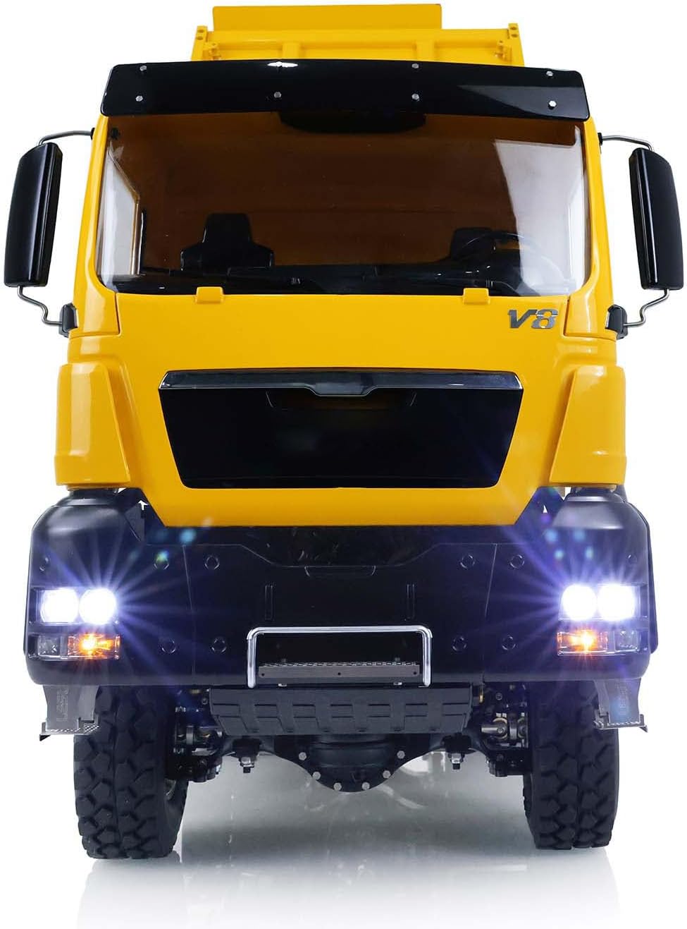 LESU TGS 3-Way RC Hydraulic Dumper Tipper Truck Metal 1/14 Assembled 3-Speed Gearbox Light Sound I6S Radio Controller