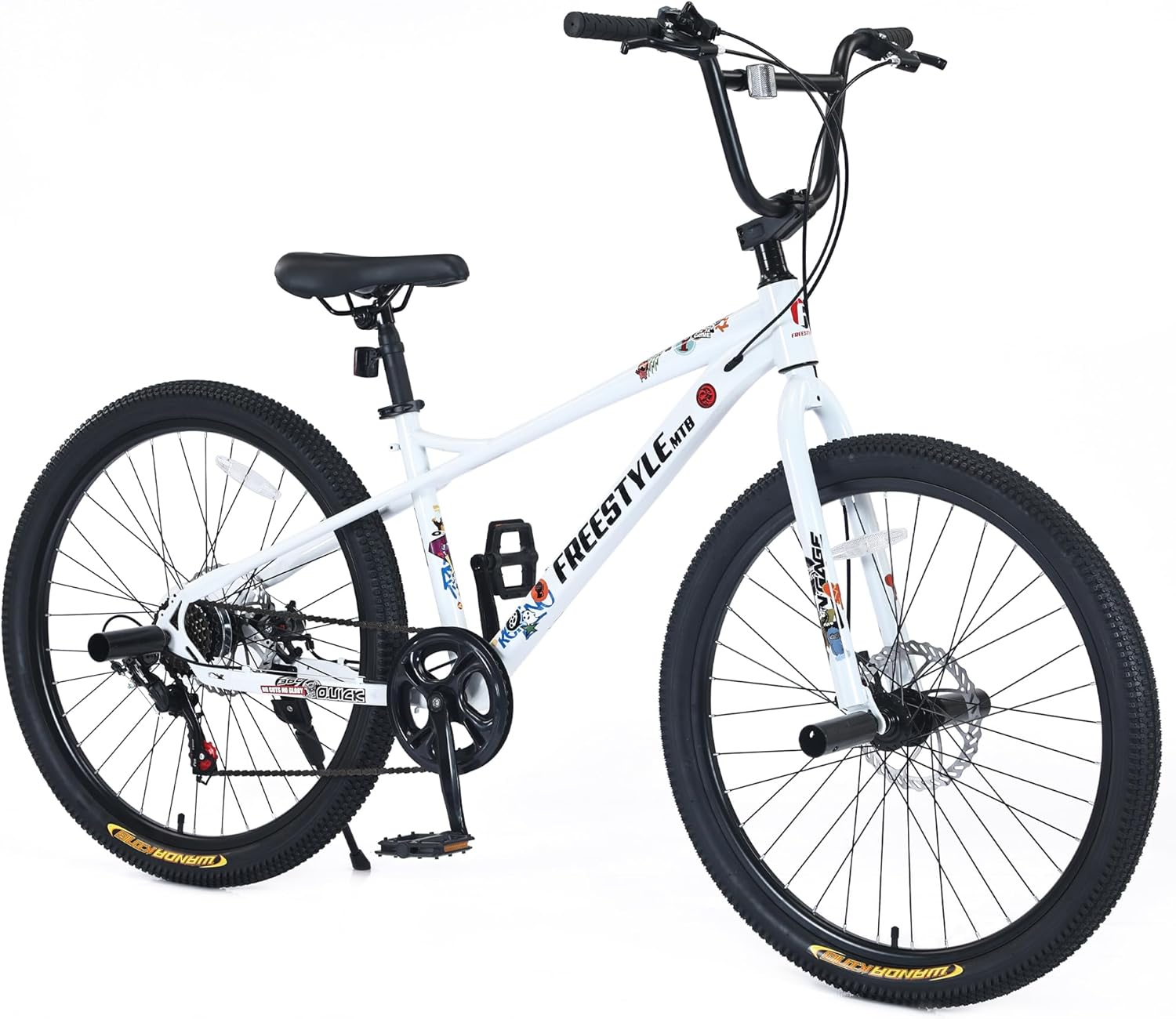 26 Inch Kids Bike for Boys Girls Age 12+ Years,Powerful Double Disc Brakes,7Speed Shimano Twist Shifting,26 * 2.35 High-Performance Tires,Multiple Colors