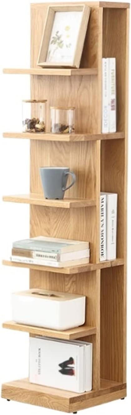 TOMYEUS Bookshelf Floor-to-Ceiling Bookshelf Living Room Display Stand Modern Minimalist Wooden Study Rack Office Living Room Furniture Bookcase Storage Rack