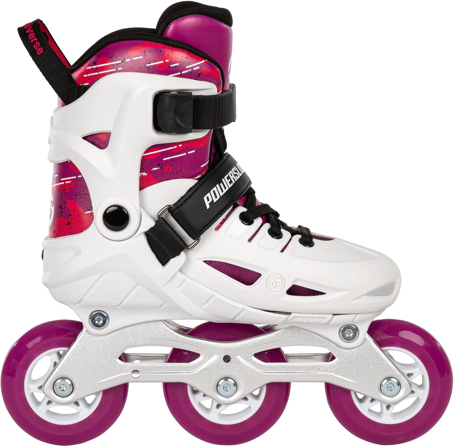 Powerslide Universe Pink Adjustable Inline Skates for Children, ABEC 7 Pro Bearings, Item No.: 940689