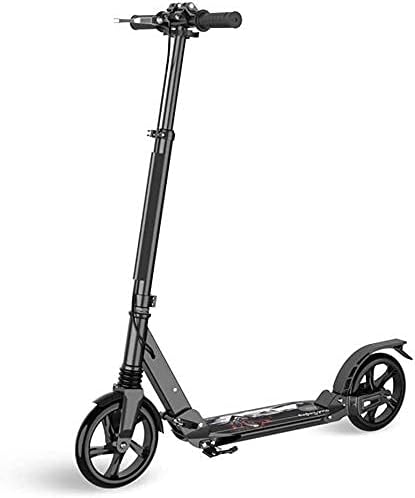 Scooters Kick Scooter for Adults Kids Unisex Adult Kick Scooters with Handbrake Hight-Adjustable Foldable Commuter Scooters with Big Wheels Birthday Gifts for Adults/Teens/Kids Up to 150kg Non-Ele (D