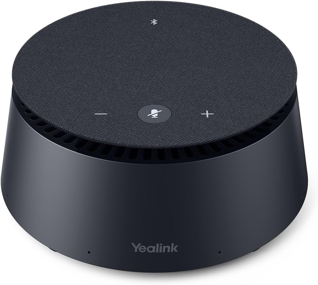 Yealink CP50 Conference Call Speaker and Microphone with Ai Noise Cancellation, Speakerphone for Teams Room, 8 360° Omnidirectional Mics, Bluetooth, USB-C, Daisy Chain, 19.69ft Pickup